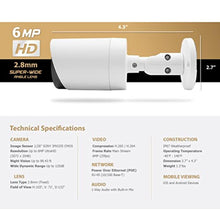Load image into Gallery viewer, Marquis HD 6MP PoE IP Color vu Bullet Camera 24/7 Color Night SonyStarvis Sensor w/Audio and SD Card Slot IP Security Camera IP67 Weatherproof Wide Angle 2.8mm (SDCard Not Included)_1082