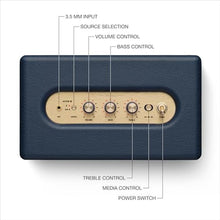 Load image into Gallery viewer, Marshall Acton III Bluetooth Home Speaker - Loud Stereo Sound with Bass and Treble Controls | Plug-in Powered | 3.5mm Aux Input - Midnight Blue, MidnightBlue_761