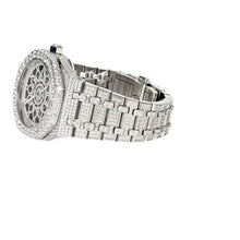 Load image into Gallery viewer, Master Of Bling Mens Stainless Steel VS Moissanite Skeleton Dial Octagon Hip Hop Luxury Watch, Silver_999
