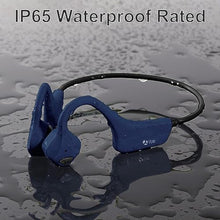 Load image into Gallery viewer, MASTJUST Bone Conduction Headphones Bluetooth - Waterproof Open Ear Headphones - Wireless Sports Headset Sweatproof Earphones with Mic Induction Conducting Headphones for Running Workout Gym-Blue, NavyBlue_6758