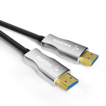 Load image into Gallery viewer, MavisLink 4K Fiber Optic HDMI Cable 75ft, High Speed HDMI 2.0 Cable, 18Gbps, Supports HDR, ARC, Directional Fiber HDMI Cord, Compatible with PS5/Blu-ray/TV Box/HDTV/Projector, Silver_1