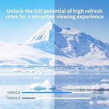 Load image into Gallery viewer, MavisLink 4K Fiber Optic HDMI Cable 75ft, High Speed HDMI 2.0 Cable, 18Gbps, Supports HDR, ARC, Directional Fiber HDMI Cord, Compatible with PS5/Blu-ray/TV Box/HDTV/Projector, Silver_768