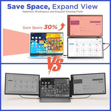 Load image into Gallery viewer, Maxfree Laptop Screen Extender, 15.6'' FHD 1080P Dual Portable Monitor with USB C, HDMI, Plug & Play, VESA Mountable, Lightweight, Dual Monitor for Laptop Windows Mac(M1/M2/M3 chip) Android Ps4 Switch, Black_461