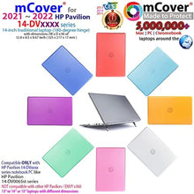 Load image into Gallery viewer, mCover Case Compatible for 2021~2022 14" HP Pavilion 14-DVxxxx Series Traditional (with 180 Hinge) Notebook Computers ONLY (NOT Compatible with Other HP Pavilion Series) - Black_8212
