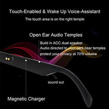 Load image into Gallery viewer, Meagtlva Smart Glasses for Men, Bluetooth Glasses, Open Ear Music Glasses Hands-Free Calling, Polarized Lenses, IP5 Water-Resisntant for Bluetooth Dvieces, ClearLensLittleYellow_8604