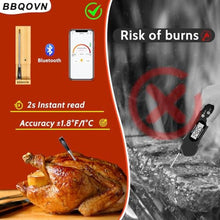 Load image into Gallery viewer, Meat Thermometer Wireless with 3.9mm Diameter Probe, 777FT Long Range Cooking Thermometer for Oven, Air Fryer, BBQ, Beef, Turkey, Chicken, Salmon, APP Remote Monitor_6179