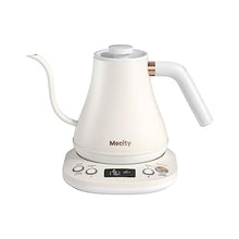 Load image into Gallery viewer, Mecity Electric Gooseneck Kettle With Keep Warm Function & LCD Display Automatic Shut Off Coffee Kettle Temperature Control Pour Over Kettle 1200 Watt, 0.8L, 120V, Off White, MilkWhite_1