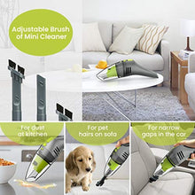 Load image into Gallery viewer, MECO Keyboard Cleaner, Rechargeable Mini Vacuum Wet Dry Cordless Desk Vacuum Cleaner for Laptop Piano Computer Car, Gray_2605
