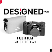 Load image into Gallery viewer, MegaGear Neoprene Camera Case for Fujifilm X100VI - Stylish and Protective Digital Photography Bag - Black_4330