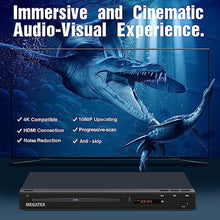 Load image into Gallery viewer, MEGATEK Region-Free DVD Player for TV with HDMI & 1080P Upscaling, Black_53