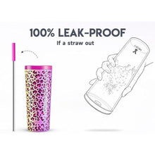 Load image into Gallery viewer, Meoky 24 oz Insulated Tumbler with Lid and Straw, Stainless Steel Vacuum Insulated Tumbler, Keeps Cold for 24 Hours, 100% Leak Proof, Fits in Car Cup Holder (Celebration)_6336