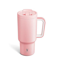 Load image into Gallery viewer, Meoky 32 oz Tumbler with Handle and Flip Straw, 100% Leakproof Tumbler with Lid and Straw, Stainless Steel Insulated Cup, Cupholder Friendly, Keeps Cold for 24 Hours (Blush)_1