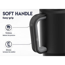 Load image into Gallery viewer, Meoky 32 oz Tumbler with Handle, Insulated Tumbler with Lid and Straw, Stainless Steel Travel Mug, Keeps Cold for 24 Hours, 100% Leak Proof, Fits in Car Cup Holder (Night)_4771