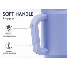 Load image into Gallery viewer, Meoky 32 oz Tumbler with Handle, Insulated Tumbler with Lid and Straw, Stainless Steel Travel Mug, Keeps Cold for 24 Hours, 100% Leak Proof, Fits in Car Cup Holder (Lilac)_4906