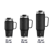 Load image into Gallery viewer, Meoky 32oz Tumbler with DUO 2-in-1 Straw and Sip Lid, 100% Leak Proof Tumbler with Handle, Stainless Steel Insulated Coffee Mug, Keeps Cold for 34 Hours or Hot for 10 Hours (Night, Black_6970