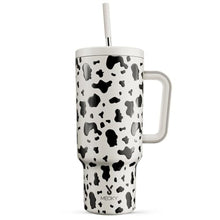 Load image into Gallery viewer, Meoky 40 oz Tumbler with Handle and Straw, Tumbler with Lid and Straw, Insulated Stainless Steel Travel Mug, 100% Leak-proof, Keeps Cold for 34 Hours or Hot for 10 Hours (Cow)_1