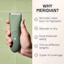 Load image into Gallery viewer, MERIDIAN The Trimmer Original | Body Hair Trimmer for Men & Women | Sage_545
