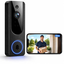 Load image into Gallery viewer, MeshSear Doorbell Camera Wireless, 1080P Battery-Powered Video Doorbell., Black_1
