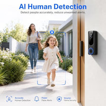 Load image into Gallery viewer, MeshSear Doorbell Camera Wireless, 1080P Battery-Powered Video Doorbell., Black_679