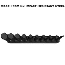 Load image into Gallery viewer, Metric Hex Bit Set, Railer 10-Piece Hex Head Allen Wrench Screwdriver Bit Set. S2 Steel Impact Driver 2" Hex MM Bits for Furniture Screws_5397