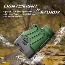 Load image into Gallery viewer, MiLESEEY PFSH 1100 Yards Hunting/Golf Rangefinder with Slope Switch, 7.5 Large View Angle Hunt Range Finder Supports Rain and Fog Mode, Height Measuring >90% High Transmittance, 0.5Y Accuracy, forestgreen_140