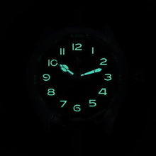 Load image into Gallery viewer, Militado ML08 38mm VH31 Field Watch, Sapphire, Black White, Steel, BlackDialwhitehandNoDateSteelBracelet_110