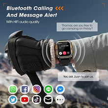 Load image into Gallery viewer, Military Smart Watch for Men (Answer/Make Call), 10 ATM Waterproof Outdoor Sports Fitness Tracker with, Blood Pressure, Heart Rate, Sleep Monitor, Rugged Tactical Smartwatch for Android and iPhone, OrangeCamo_2233