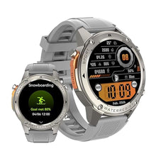 Load image into Gallery viewer, Military Smart Watch with GPS (Answer/Make Calls), Satellite Positioning, Extra-Large Battery, Compass Air Pressure Altitude 50M Waterproof, 1.43" AMOLED Screen, Compatible Android iOS (Silver)_1