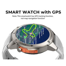 Load image into Gallery viewer, Military Smart Watch with GPS (Answer/Make Calls), Satellite Positioning, Extra-Large Battery, Compass Air Pressure Altitude 50M Waterproof, 1.43" AMOLED Screen, Compatible Android iOS (Silver)_2464