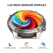 Load image into Gallery viewer, Military Smart Watch with GPS (Answer/Make Calls), Satellite Positioning, Extra-Large Battery, Compass Air Pressure Altitude 50M Waterproof, 1.43" AMOLED Screen, Compatible Android iOS (Silver)_2024