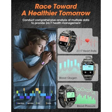 Load image into Gallery viewer, Military Smart Watches for Men (Answer/Make Calls), Watches for Men with Blood Pressure/Heart Rate/Sleep/100+ Sport Modes, 2.02'' Fitness Smart Watch, Waterproof Fitness Tracker for Android and iPhone_35