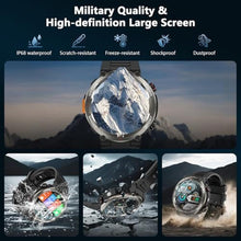 Load image into Gallery viewer, Military Tactical Smart Watches for Men with Compass/Flashlight, WPROBlack_765