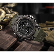 Load image into Gallery viewer, Military Watches for Men Outdoor Sports Digital Watch Tactical Army Wristwatch LED Stopwatch Waterproof Military Watches for Men, D-Silver_275