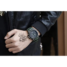 Load image into Gallery viewer, Military Watches for Men Outdoor Sports Digital Watch Tactical Army Wristwatch LED Stopwatch Waterproof Military Watches for Men, D-Silver_276