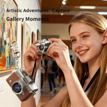 Load image into Gallery viewer, Mini Digital Camera Keychain with 1.47 in LCD Screen 1080P, 2026 New Mini Retro Camera, Retro Ccd Digital Camera with Lanyard, Built-in Flash, Include 64gb Tf Card for Travel Party (Black)_2196