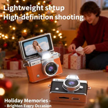 Load image into Gallery viewer, Mini Digital Camera Keychain with 1.47 in LCD Screen 1080P, 2026 New Mini Retro Camera, Retro Ccd Digital Camera with Lanyard, Built-in Flash, Include 64gb Tf Card for Travel Party (Black)_2198