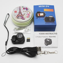 Load image into Gallery viewer, Mini Keychain Digital Camera 32GB, Portable HD Video Camera with Photo Capture, Tiny Pocket Camcorder with Keychain, Loop Recording & Motion Detection, Rechargeable Small Camera for Travel & Kids, Black_1112