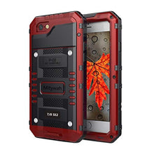 Load image into Gallery viewer, Mitywah Waterproof Case for iPhone SE 2020, Heavy Duty Military Grade Armor Metal Case, Full Body Protective Shockproof Dustproof Strong Rugged Thick Case for iPhone SE2, Red_1