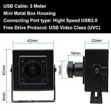 Load image into Gallery viewer, MMlove USB Camera 1080P HD Webcam 170 Degree Wide Angle Fisheye Lens_1100