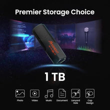 Load image into Gallery viewer, MMOMENT MK700 1TB USB 3.2 Gen2x1 Flash Drive, Read up to 600MB/s, Write up to 500MB/s,Thumb Drive, Black_4842