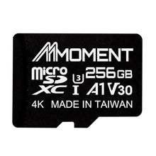 Load image into Gallery viewer, MMOMENT MM13 Jolly 256GB Micro SDXC Card, A1, UHS-I, U3, V30, Class 10 Compatible, Read Up to 100 MB/s, Write Up to 70 MB/s, SD Adapter Included, MMJAVGB_1