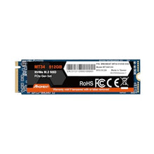 Load image into Gallery viewer, MMOMENT MT34 512GB SSD PCIe Gen3X4 NVMe M.2 2280 Internal Solid State Drive, Read up to 2000MB/s, Write up to 1500MB/s, for Laptop and PC Desktop, GenMT_1