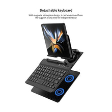 Load image into Gallery viewer, MOAITO for Samsung Galaxy Z Fold 7/6/5/4/3 Adjustable Stand for Desk, Fully Foldable & Portable Keyboard Stand, Office Mobile Phone Stand Holder with Capacitor Pen and Bluetooth Mouse & Keyboard Set, KeyboardSetBlack_2168
