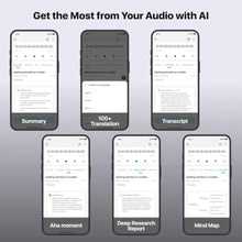 Load image into Gallery viewer, Mobvoi TicNote AI Voice Recorder, AI Transcription & Summary, 64GB, Gray_141