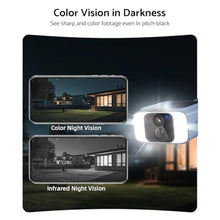 Load image into Gallery viewer, mocepo Solar Camera Outdoor Wireless 5G -4MP Outdoor Camera Wireless with Integrated Solar Panel, Color Night Vision, Two-Way Audio, White_10