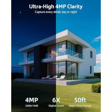 Load image into Gallery viewer, mocepo Solar Security Cameras Wireless Outdoor 4MP -2.4G&5G Solar Camera Outdoor Wireless, Cameras for Home Security with Integrated Solar Panel, Color Night Vision, Whitepack_462
