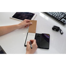 Load image into Gallery viewer, MOJO Notepad Phone Case for iPhone 13/14/15 - Folding Wallet Phone Case with Mini Pen and Note Pad (Black) (Fits iPhone 17)_1921