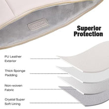 Load image into Gallery viewer, MoKo 9-11 Inch PU Leather Tablet Sleeve Bag Padded Protective Carrying Case, White_1287