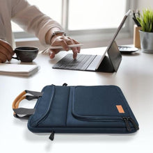 Load image into Gallery viewer, MoKo 9-11 Inch Tablet Sleeve Bag - Carrying Case Fits iPad Air, Pro 11, Tab S8/S9, with Shoulder Strap, Handle and Pockets, Indigo_1268
