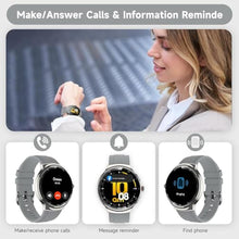 Load image into Gallery viewer, MOLOURK Smart Watches for Men Women, Waterproof Fitness Tracker, 1.43'' AMOLED Touchscreen Smartwatch for Android & iPhone, 150+ Sports Modes, Heart Rate/SpO2/Stress/Sleep Monitor, 2 Bands, Silver_1799